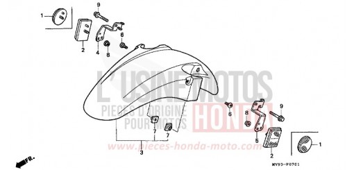 AILE AVANT (CBR600FS/3S/T/3T/SET) CBR600FS de 1995